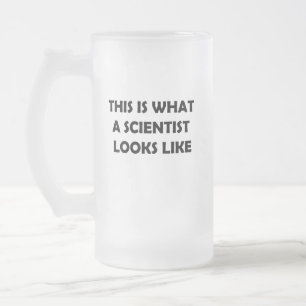 Taza De Cristal Esmerilado Así es como se ve un científico