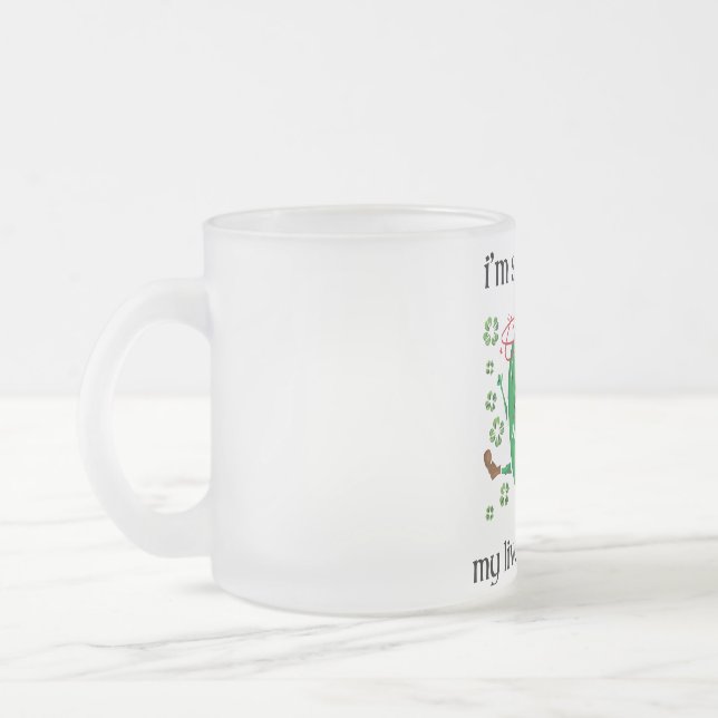 Taza De Cristal Esmerilado Así que el irlandés me duele el hígado (Izquierda)