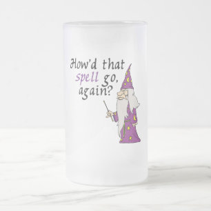 Taza De Cristal Esmerilado Asistente divertido