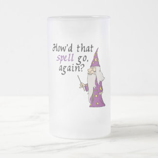 Taza De Cristal Esmerilado Asistente divertido