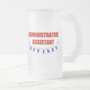 TAZA DE CRISTAL ESMERILADO ASST ADMINISTRATIVO JUBILADO