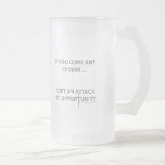 Taza De Cristal Esmerilado Ataque de la oportunidad