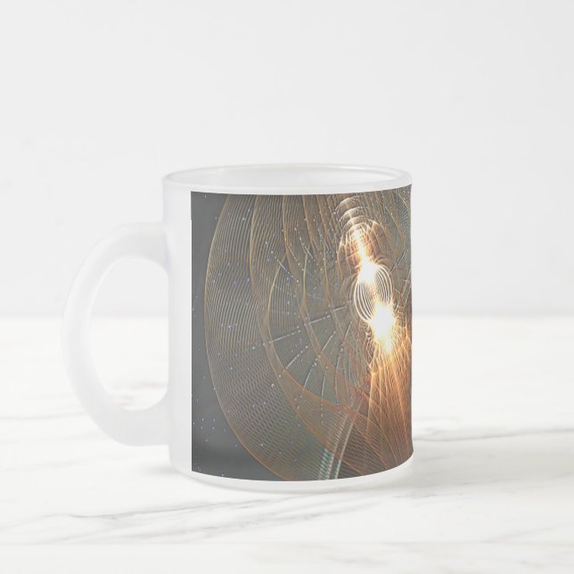 Taza De Cristal Esmerilado Aterrizaje lunar ruso (Izquierda)