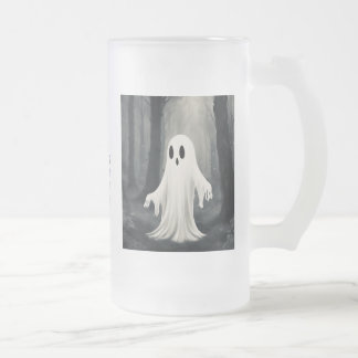 Taza De Cristal Esmerilado Atrapé un pequeño espíritu de otoño