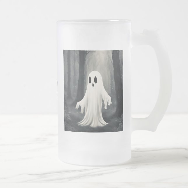 Taza De Cristal Esmerilado Atrapé un pequeño espíritu otoñal (Derecha)