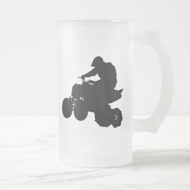 TAZA DE CRISTAL ESMERILADO ATV (Derecha)