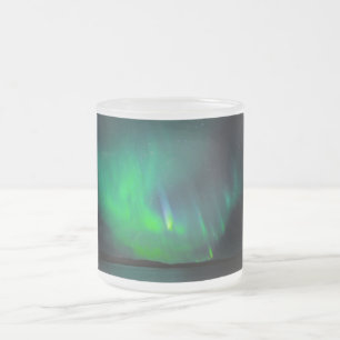 Taza De Cristal Esmerilado Aurora boreal