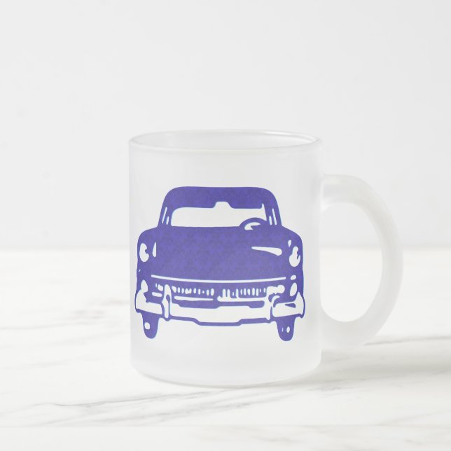 Taza De Cristal Esmerilado Auto Damasco (Derecha)