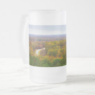 Taza De Cristal Esmerilado Autumn Drive Pano Frosted Glass Mug