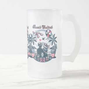 Taza De Cristal Esmerilado Aventura Remota