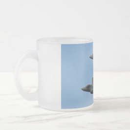 Taza De Cristal Esmerilado Avión de combate F-35 y F-22