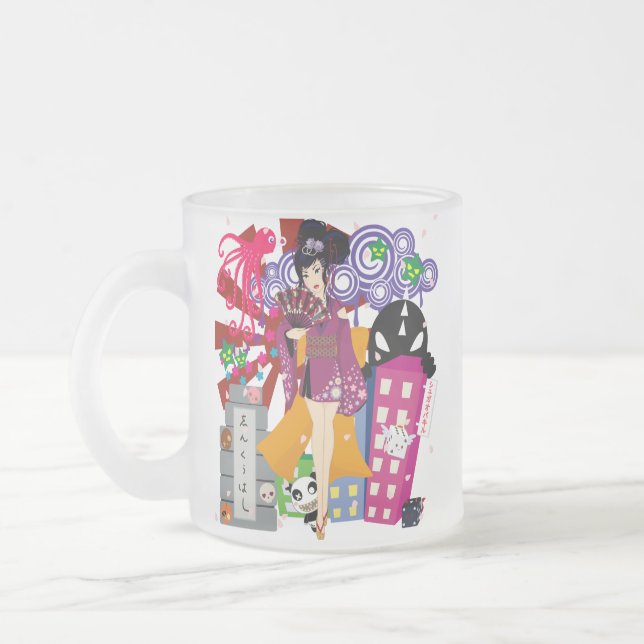Taza De Cristal Esmerilado Ayaka en la ciudad de Harajuku (Izquierda)