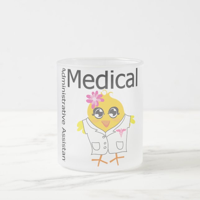 Taza De Cristal Esmerilado Ayudante administrativo médico (Centro)