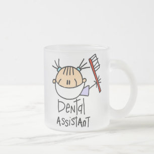 Taza De Cristal Esmerilado Ayudante de dentista