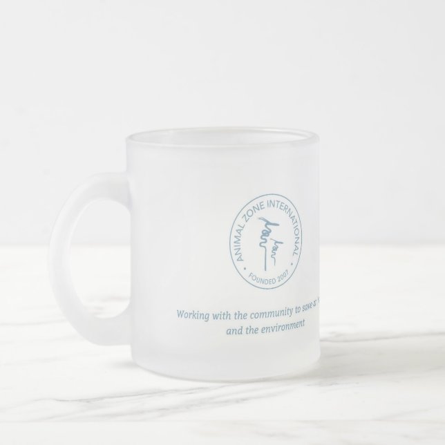 Taza De Cristal Esmerilado AZI Mug (Izquierda)