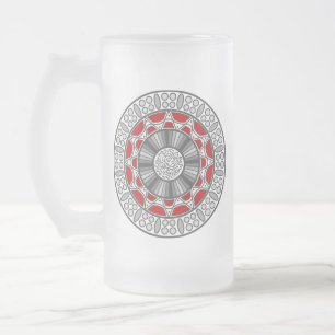 Taza De Cristal Esmerilado Aztec se reúne con Alien Mug
