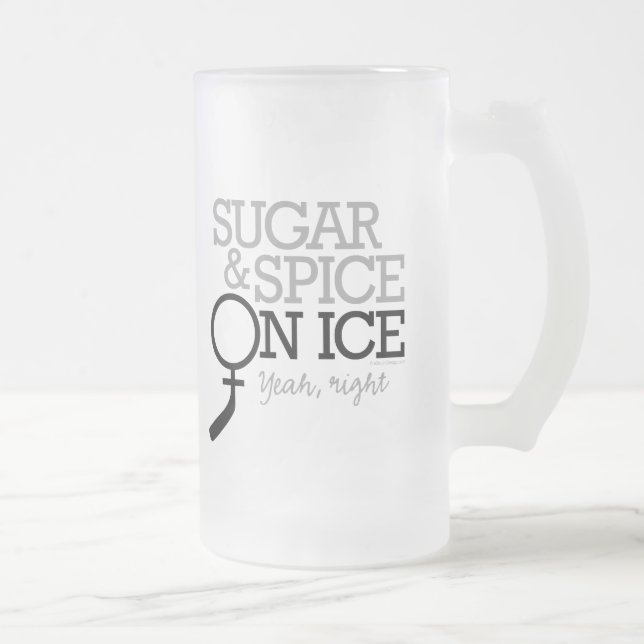 Taza De Cristal Esmerilado Azúcar y especia en el hielo (Derecha)