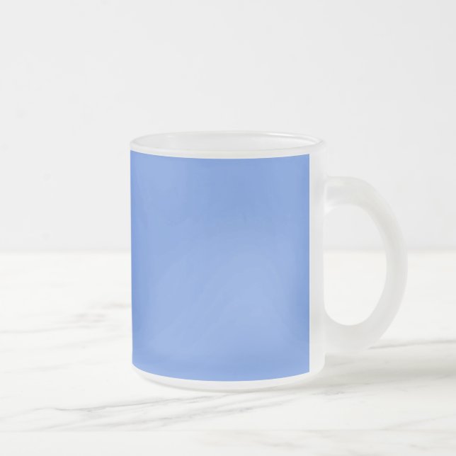Taza De Cristal Esmerilado Azul Aciano (Derecha)