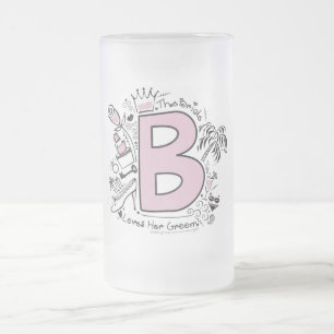 Taza De Cristal Esmerilado B está para el ROSA de la NOVIA