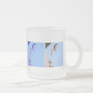 Taza De Cristal Esmerilado Baby Shower de gemelos