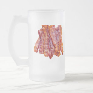 Taza De Cristal Esmerilado Bacon Bacon Bacon