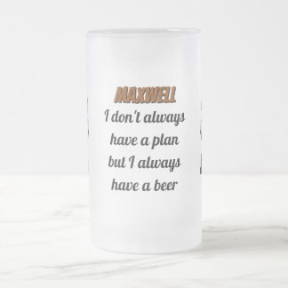 Taza De Cristal Esmerilado Badger Beer Frosted Mug