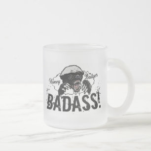 Taza De Cristal Esmerilado Badger de miel