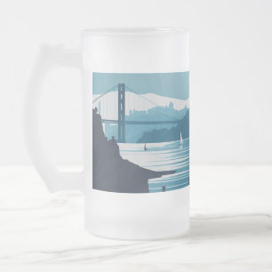 TAZA DE CRISTAL ESMERILADO BAHÍA DE FRISCO #1