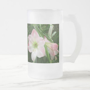 Taza De Cristal Esmerilado ¡Baile del Amaryllis! Vidrio helado de la bebida