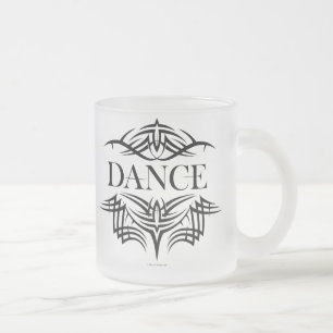 Taza De Cristal Esmerilado Baile tribal (plano)