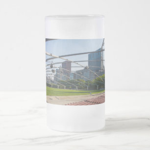 Taza De Cristal Esmerilado Bajo el pabellón Pritzker Mug Frotada