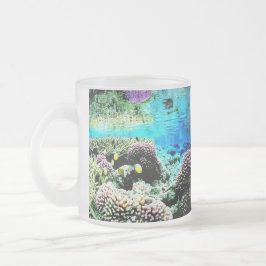 Taza De Cristal Esmerilado Bajo la vista de agua