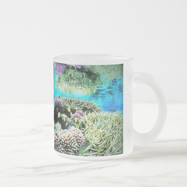 Taza De Cristal Esmerilado Bajo la vista de agua (Derecha)