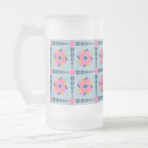 Taza De Cristal Esmerilado Baldosas de colores decorativos