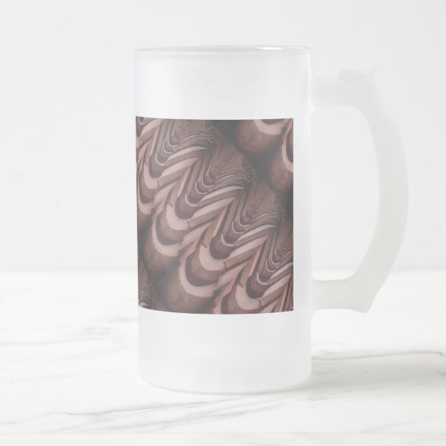 Taza De Cristal Esmerilado Baldosas rústicas con perspectiva única (Derecha)