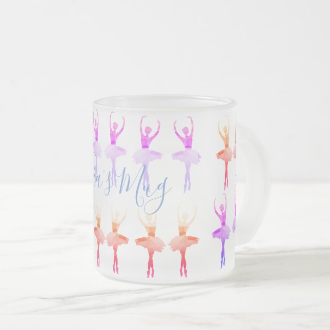 Taza De Cristal Esmerilado Ballerinas (Anverso derecho)