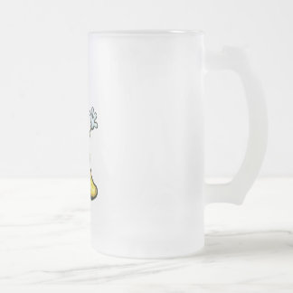 Taza De Cristal Esmerilado Banana