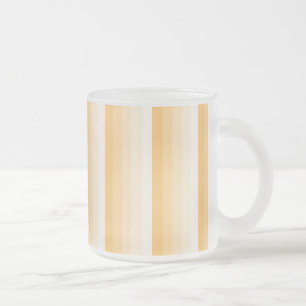 Taza De Cristal Esmerilado Bandas de sombra amarillas