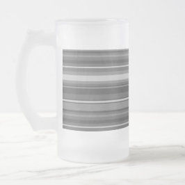 Taza De Cristal Esmerilado Bandas grises