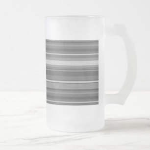 Taza De Cristal Esmerilado Bandas grises