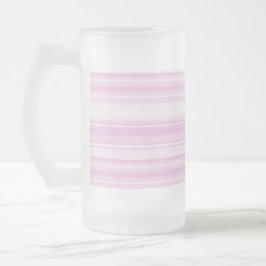 Taza De Cristal Esmerilado Bandas rosadas para bebés
