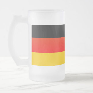 Taza De Cristal Esmerilado Bandera alemana or Deutsche Flagge