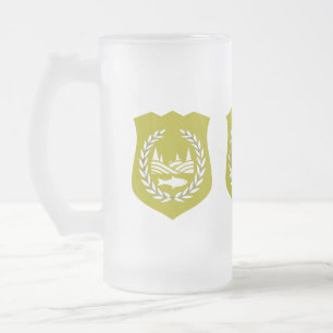 Taza De Cristal Esmerilado Bandera de Giradán - Bomba de vidrio escarcha