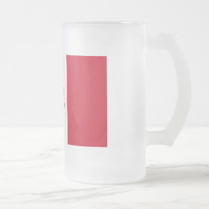 Taza De Cristal Esmerilado Bandera de México