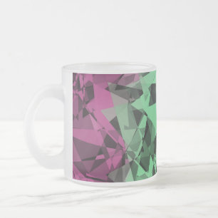 Taza De Cristal Esmerilado Bandera de orgullo polissexual groovy ecléctica re
