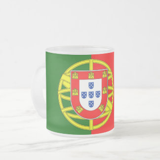 Taza De Cristal Esmerilado Bandera de Portugal