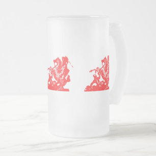Taza De Cristal Esmerilado Bandera infantil de Gaspard - Mug de vidrio escarc