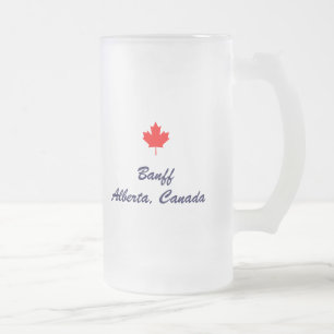 Taza De Cristal Esmerilado Banff Alberta Canada