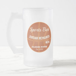 Taza De Cristal Esmerilado Bar Deportivo de Baloncesto