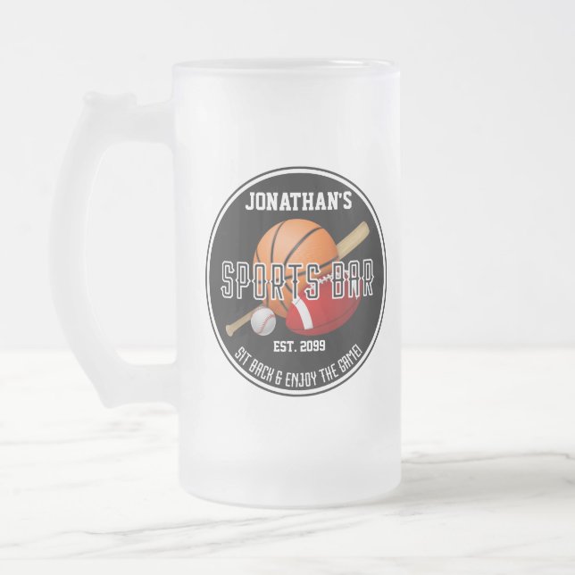 Taza De Cristal Esmerilado Bar deportivo Salón de bebidas (Izquierda)